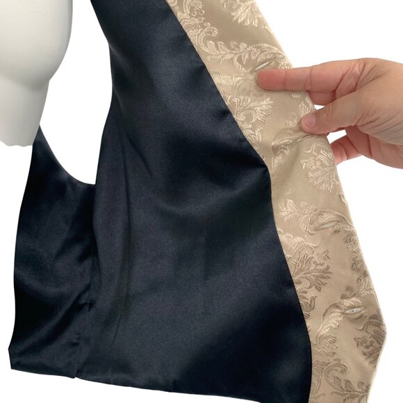 Frontier Classics Mens XL Ivory Vest Paisley Button Collar Adjustable Back - Picture 7 of 12